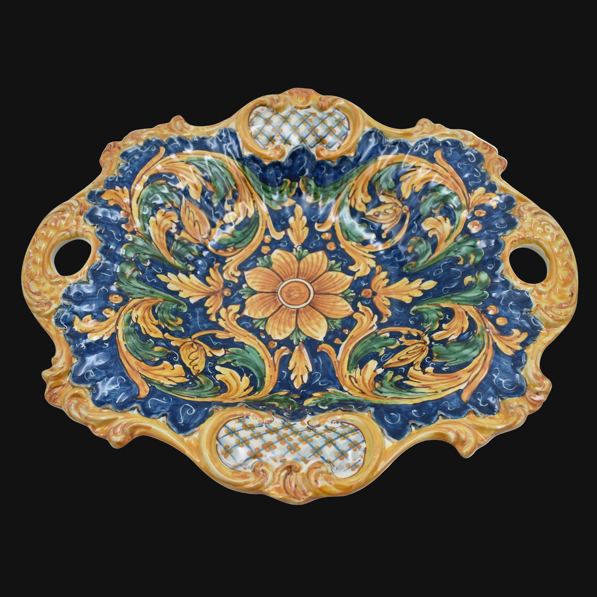 Centrotavola Barocco, Ornato Calatino. Ceramiche Sofia, Caltagirone