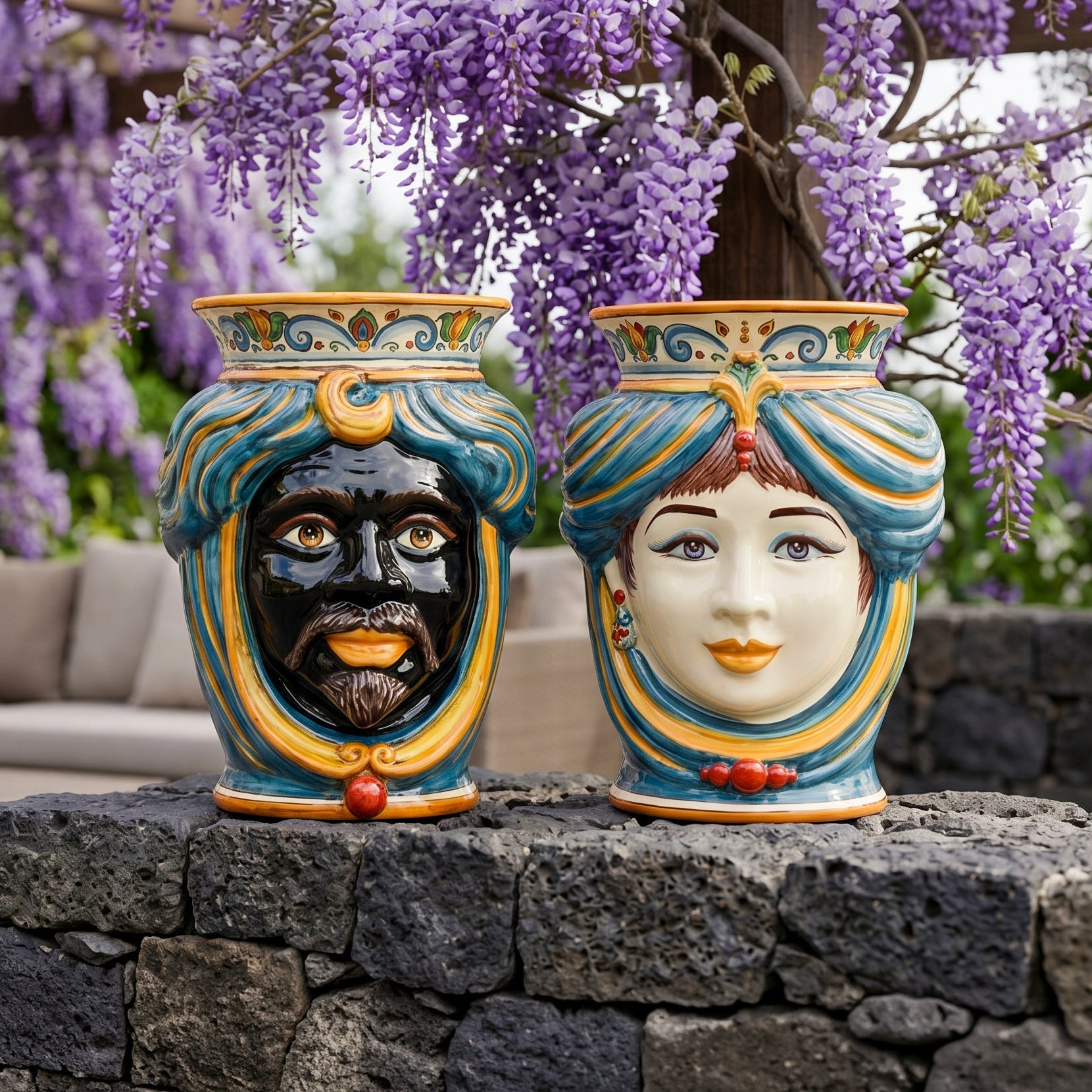 Testa di Moro, Decoro Sicily. Ceramiche Sofia, Caltagirone