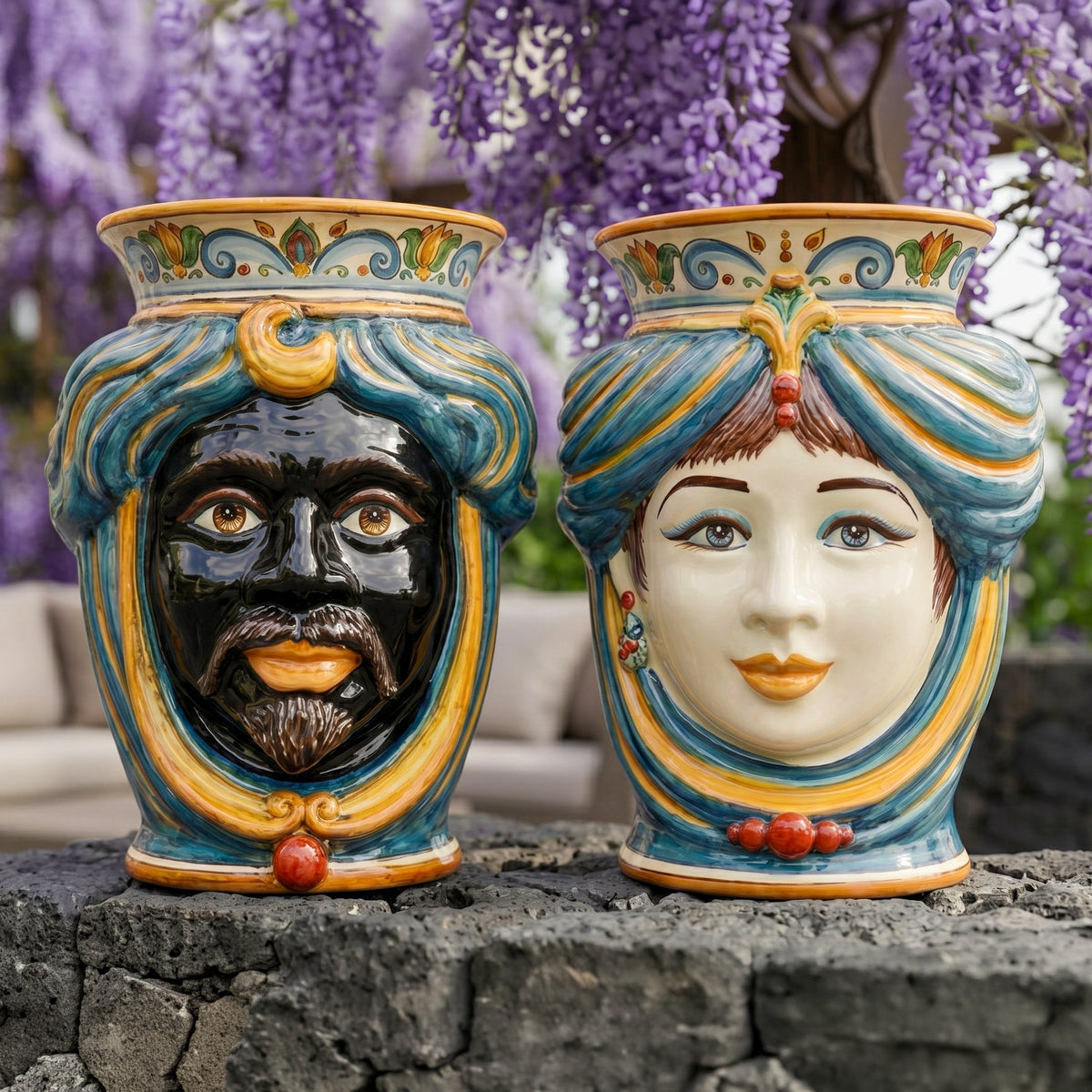 Testa di Moro, Decoro Sicily. Ceramiche Sofia, Caltagirone