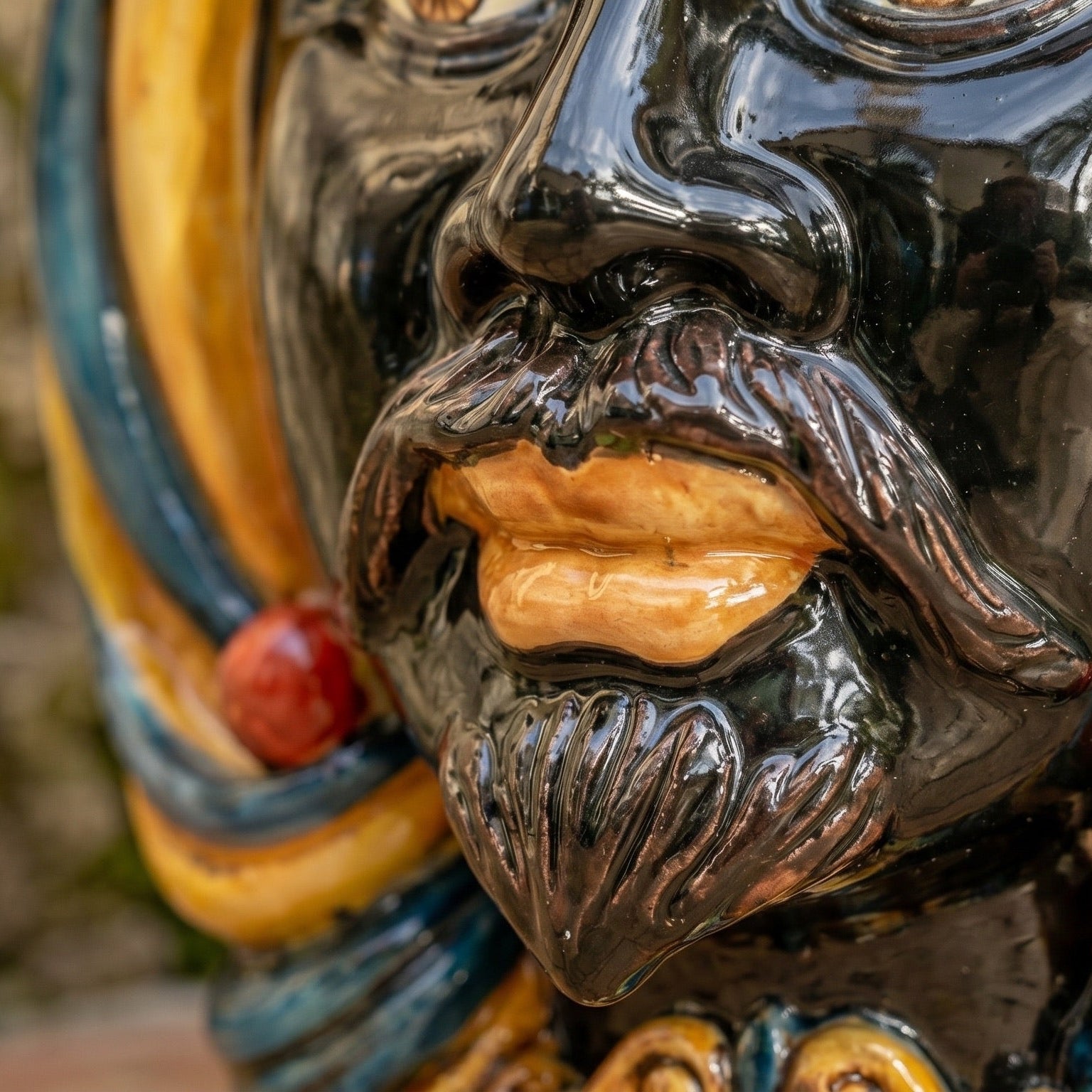 Testa di Moro, Maschio Moro, Decoro Sicily. Ceramica siciliana di Caltagirone, Sofia