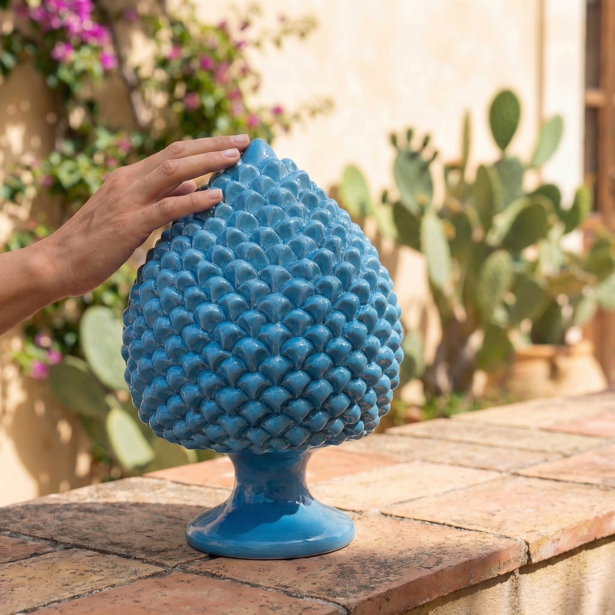 Pigna Artigianale, Turchese. Ceramiche Sofia, Caltagirone