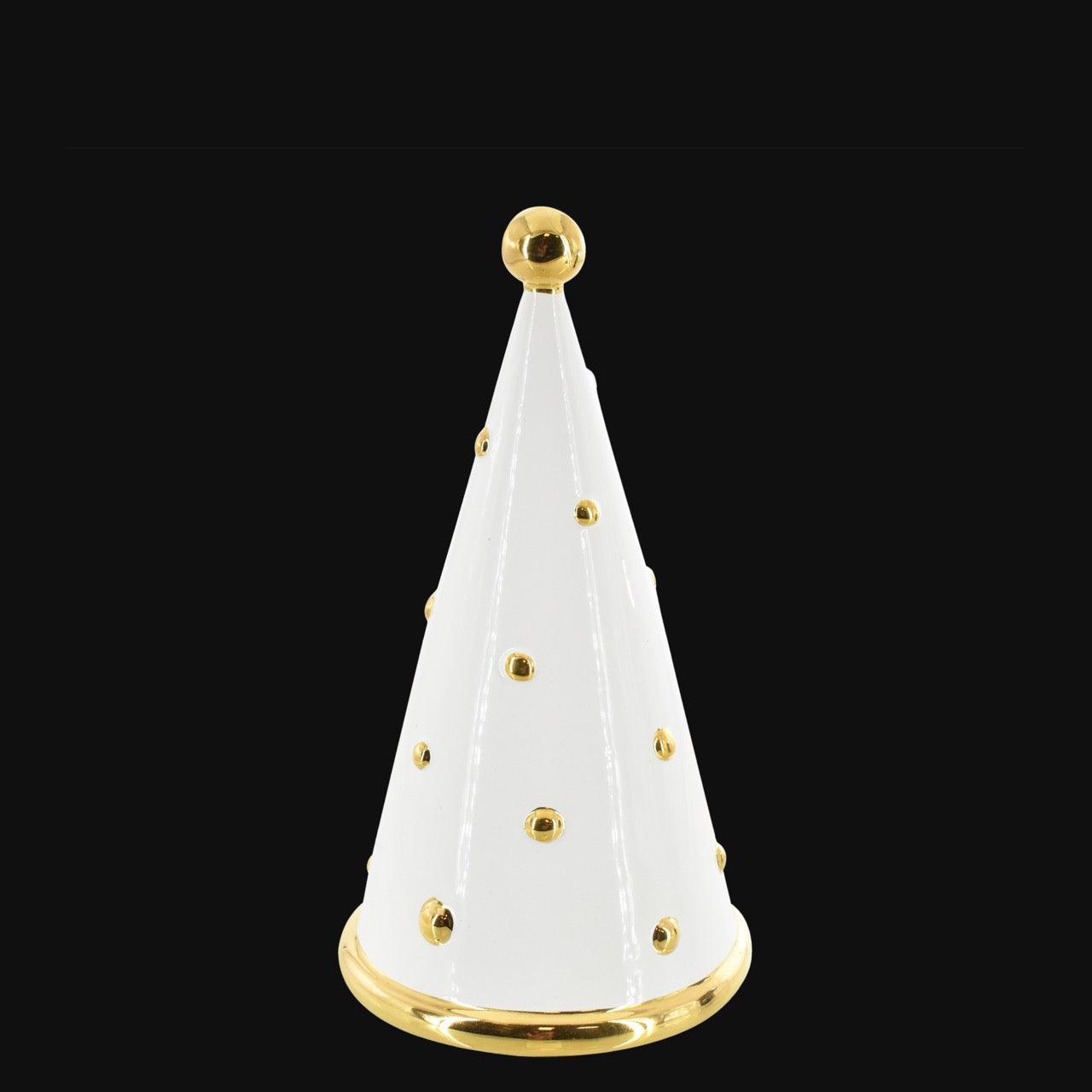 Albero di Natale Cono, Linea Moderna, Diverse Colorazioni. Ceramiche Sofia, Caltagirone
