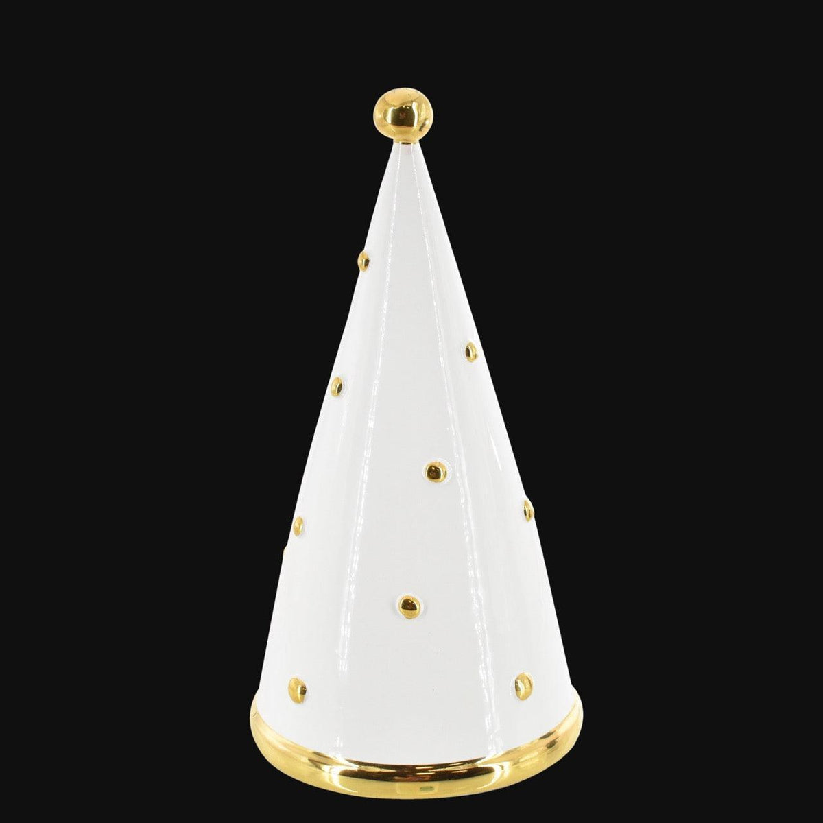 Albero di Natale Cono, Linea Moderna, Diverse Colorazioni. Ceramiche Sofia, Caltagirone