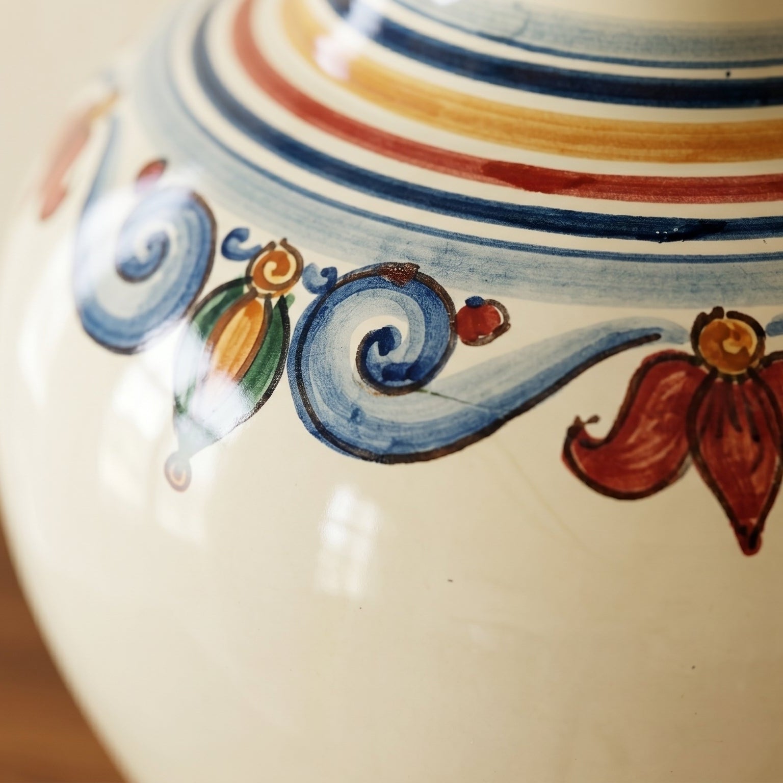 Lume Boccia, Decoro Sicily. Ceramiche Sofia, Caltagirone