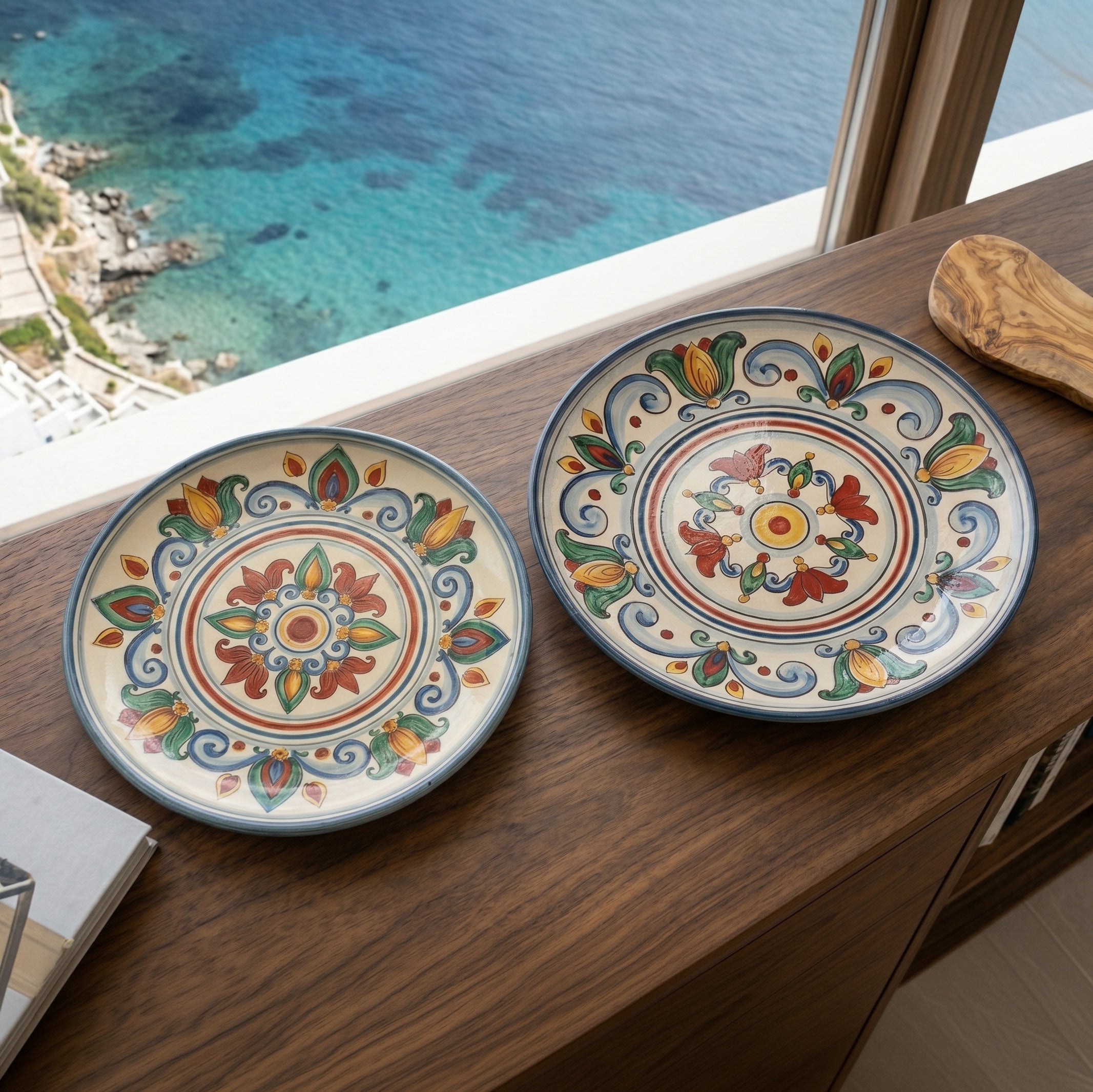 Piatto Ornamentale, Decoro Sicily. Ceramica siciliana di Caltagirone, Sofia