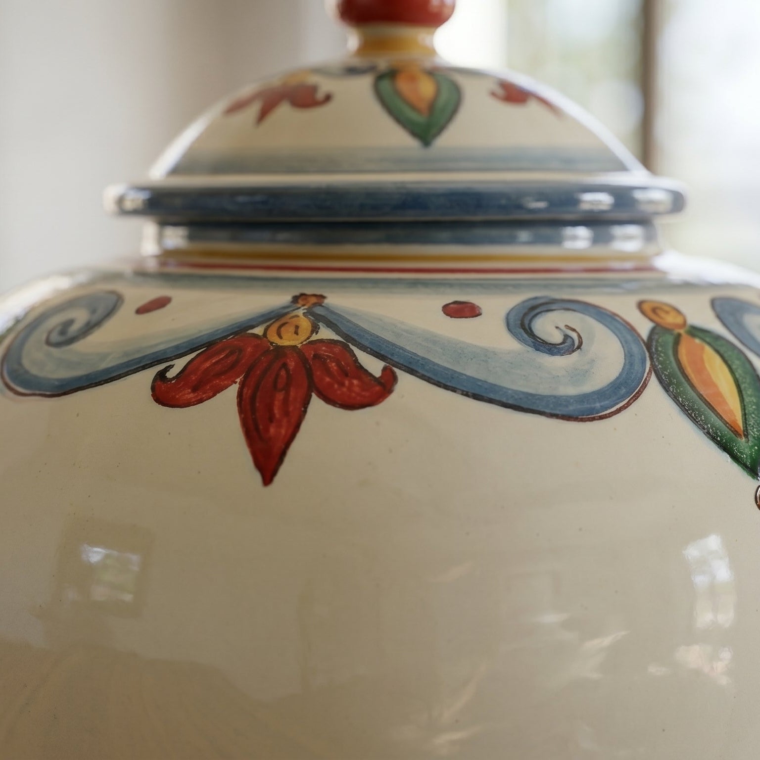 Potiche, Decoro Sicily. Ceramiche Sofia, Caltagirone