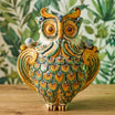Gufo, Verde e Arancio. Ceramica siciliana di Caltagirone, Sofia
