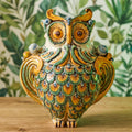 Gufo, Verde e Arancio. Ceramica siciliana di Caltagirone, Sofia